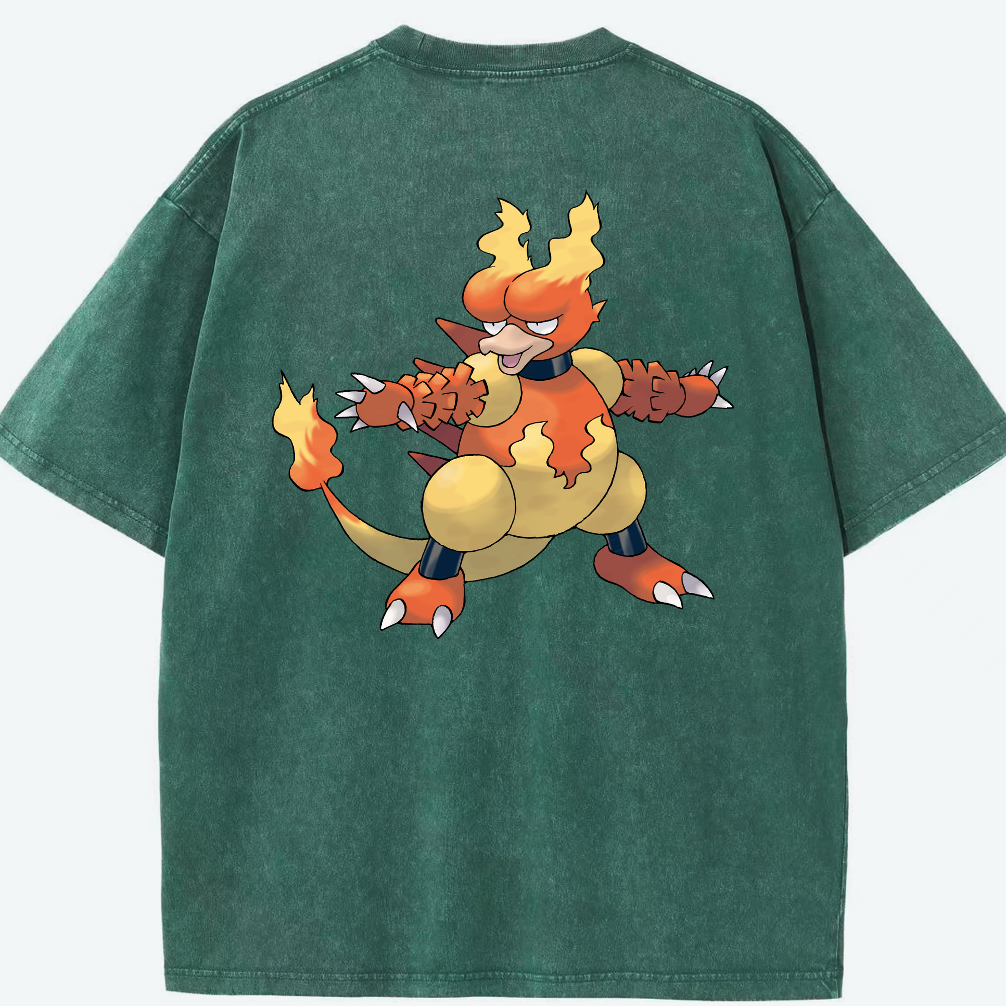 （画像用） ポケットモンスター Pokémon 綿100% ヴィンテージ風 半袖Tシャツ（背面プリント）